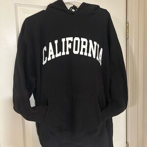 California Black Hoodie Sweatshirt